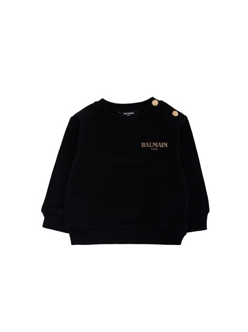 Felpa, bambina, logata. BALMAIN | BX4530 Z3183930OR